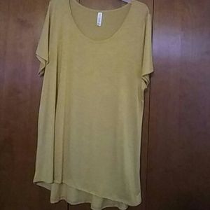 LulaRoe Classic T Mustard Color
